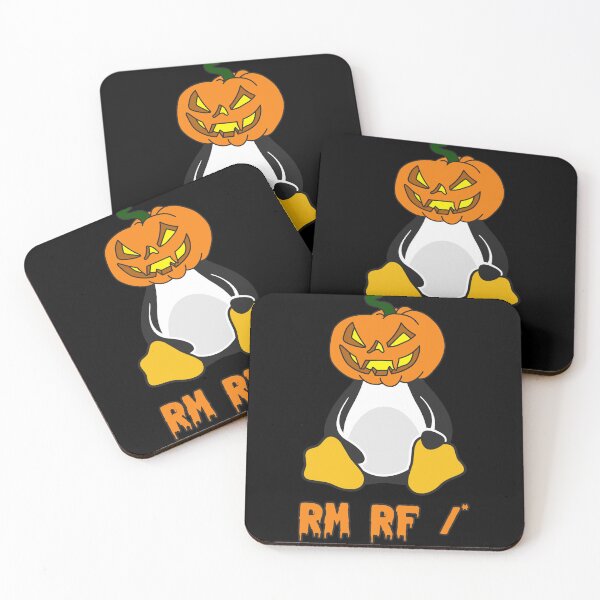 Item preview, Jack-o-lantern Tux RM RF /* | Linux Penguin Halloween designed and sold by CodingStore  ★★★★★.