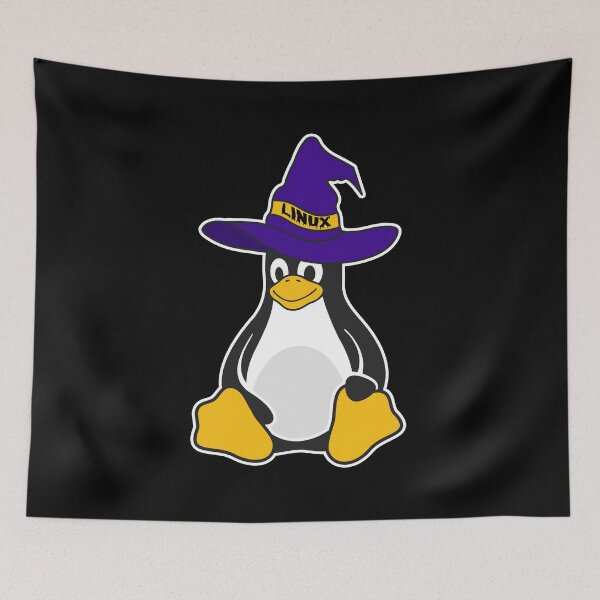 Item preview, Tux with Witch hat | Linux Penguin Halloween designed and sold by CodingStore  ★★★★★.
