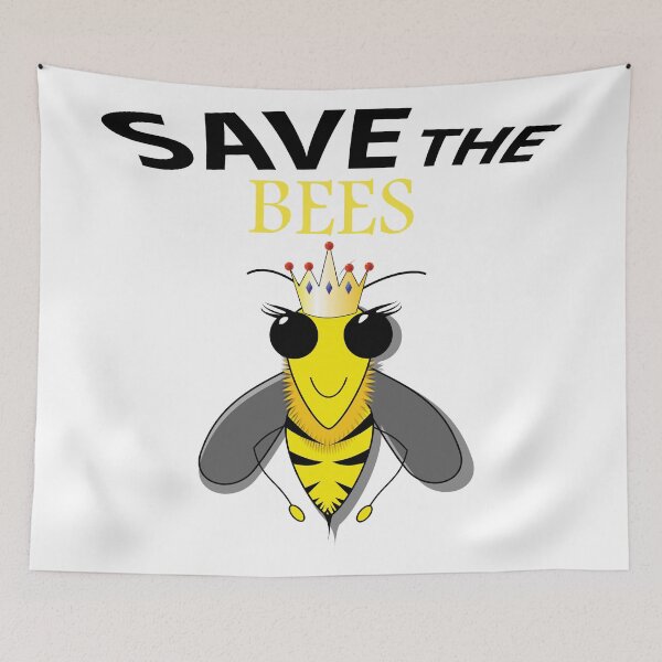 Item preview,  Save the bees shits, save the bees phone cases, save the bees hats, save the bees shower curtain, save the bees backpack  designed and sold by Poussyarts.
