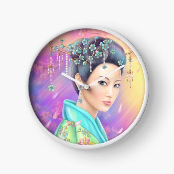 Stranger in the sakura garden Clock