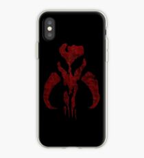 Boba Fett Symbol Mandalorian Mythosaur Skull iPhone Case
