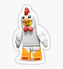 Lego Chicken Minifigure Sticker