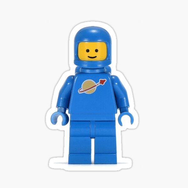 Lego Guy Space Suit Minifigure Sticker