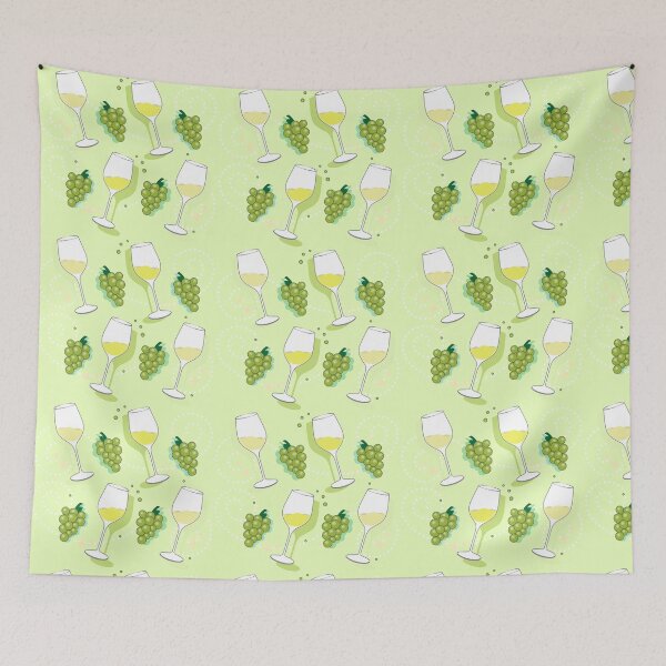 Item preview, White Wine and Green Grapes Winery Design designed and sold by vron615.