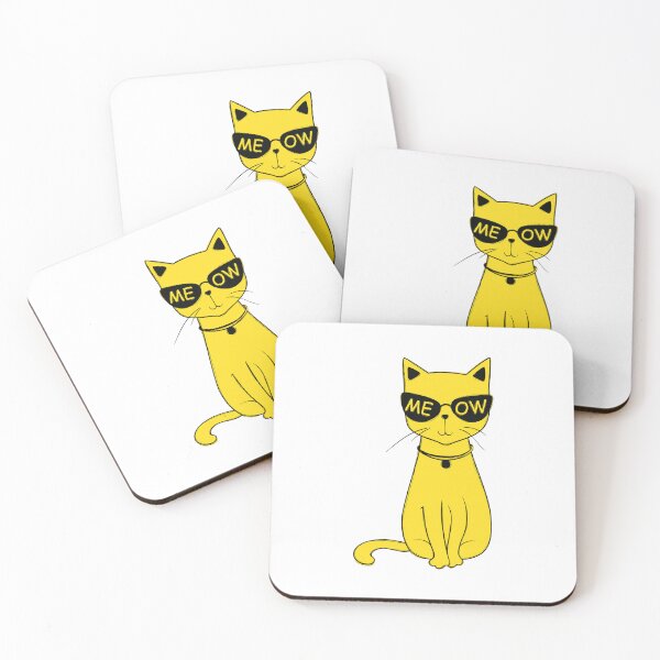 Item preview, Funny cat with funky sunglasses depicting funny cute cat wearing glasses cat art for cat lovers and cat owners  designed and sold by haRexia.