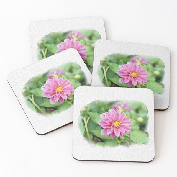 Item preview, Pink Dahlia Digital Watercolor original artwork designed and sold by paragonDesign28.