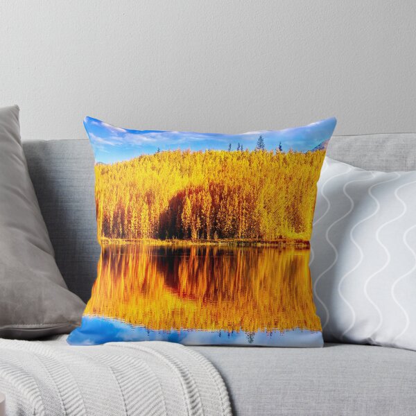 Item preview, Reflections of Golden Aspen Trees Over a Fairplay, Colorado Autumn Scene  designed and sold by Rocky Mountain Artistry.