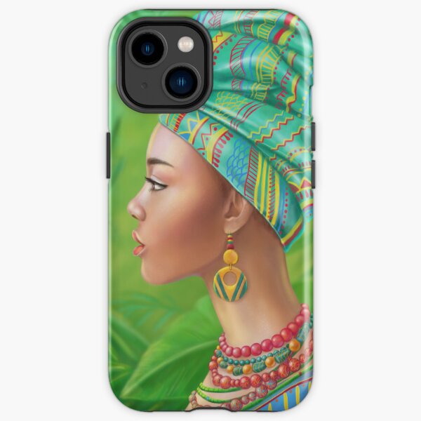 Beautiful African woman iPhone Tough Case