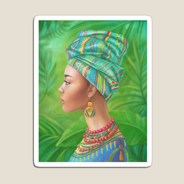 Beautiful African woman Magnet