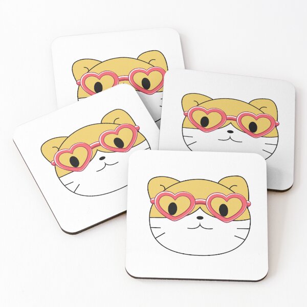 Item preview, Copy of Funny cat with funky sunglasses depicting funny cute cat wearing glasses cat art for cat lovers and cat owners  designed and sold by haRexia.