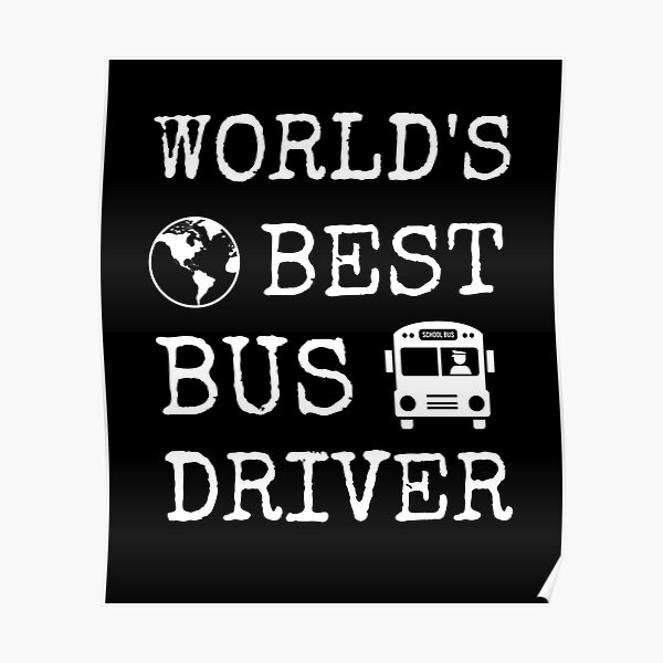 "School Bus Driver" Poster for Sale by GodsPeople Redbubble