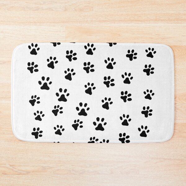 Item preview, Dog Paw Patterns in Black designed and sold by Gamicnum.