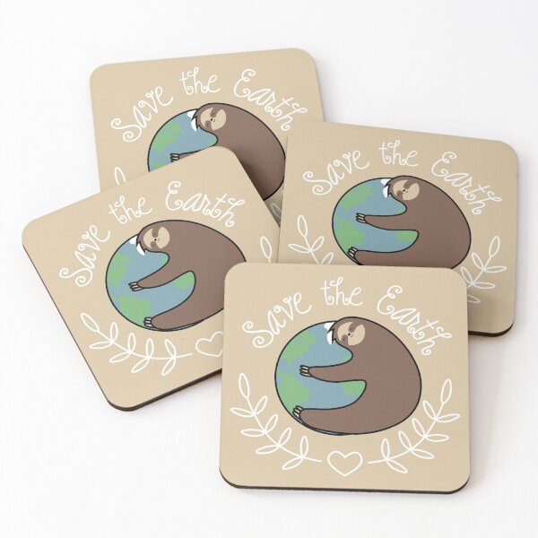 Item preview, Save The Earth Sloth designed and sold by Slothgirl Art.