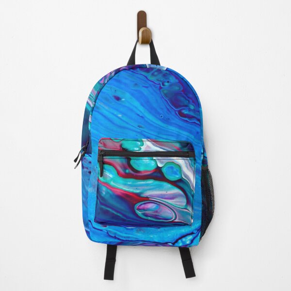 Item preview, Blue Sedative Acrylic Pour | Trippy Liquid Art | Trippy Art | Stoked Up Art designed and sold by StokedUpArt.