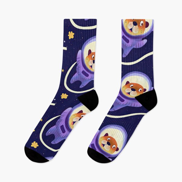 Item preview, OtterSpace Astronaut Otter in outer space cute Illustration designed and sold by SubtleSplit.