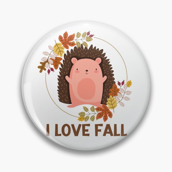Item preview, I love fall. Hedgehog. designed and sold by Tiny-Love ⭐⭐⭐⭐⭐.