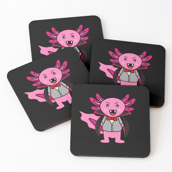 Item preview, Dracu-Lotl Cute Vampire Axolotl designed and sold by eternallygifted.
