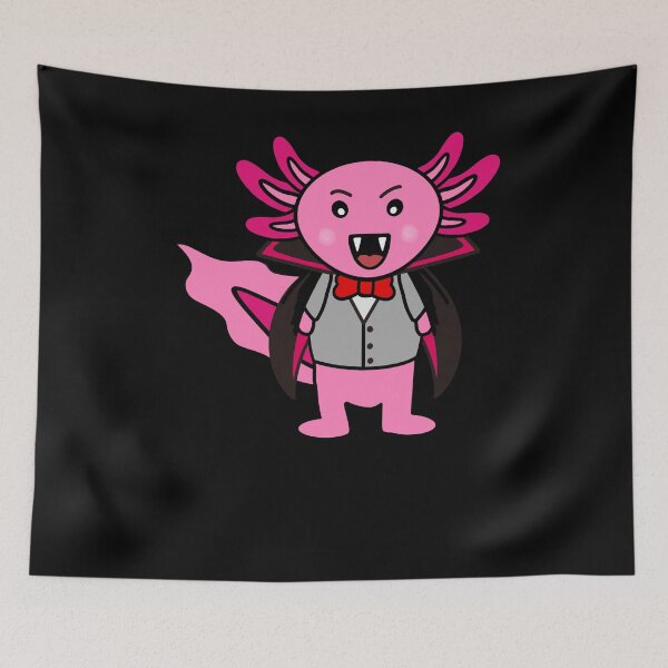 Item preview, Dracu-Lotl Cute Vampire Axolotl designed and sold by eternallygifted.