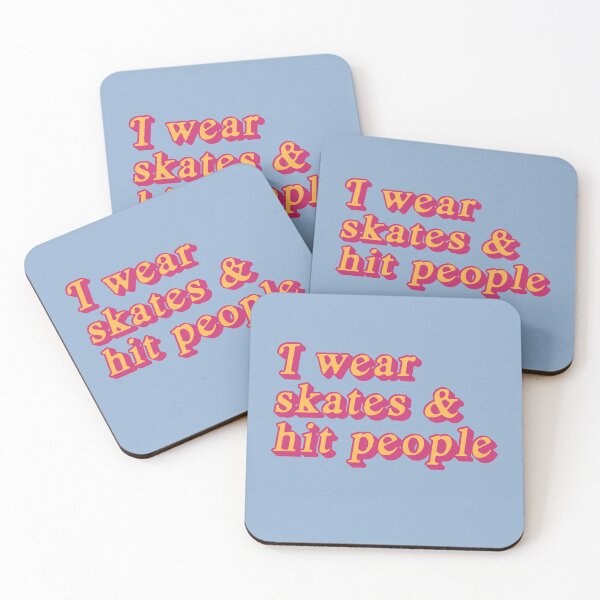 Item preview, I Wear Skates and Hit People designed and sold by Paperfly Studio.