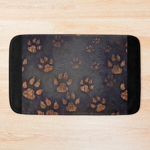 Item preview, Autumn Dog Paw Patterns in Black designed and sold by Gamicnum.