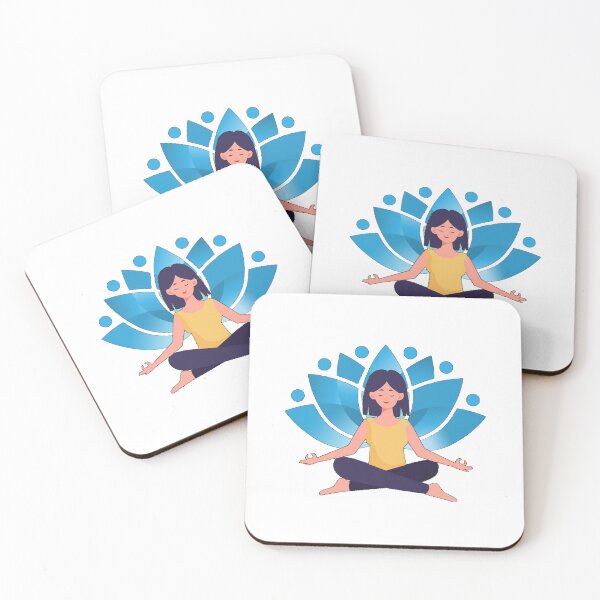 Item preview,  lutas yoga girl- meditation- relaxation designed and sold by karima-eldeeb.