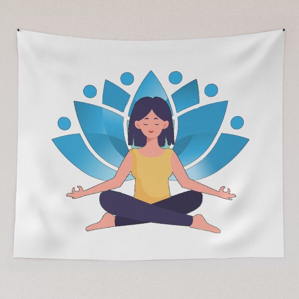 Item preview,  lutas yoga girl- meditation- relaxation designed and sold by karima-eldeeb.