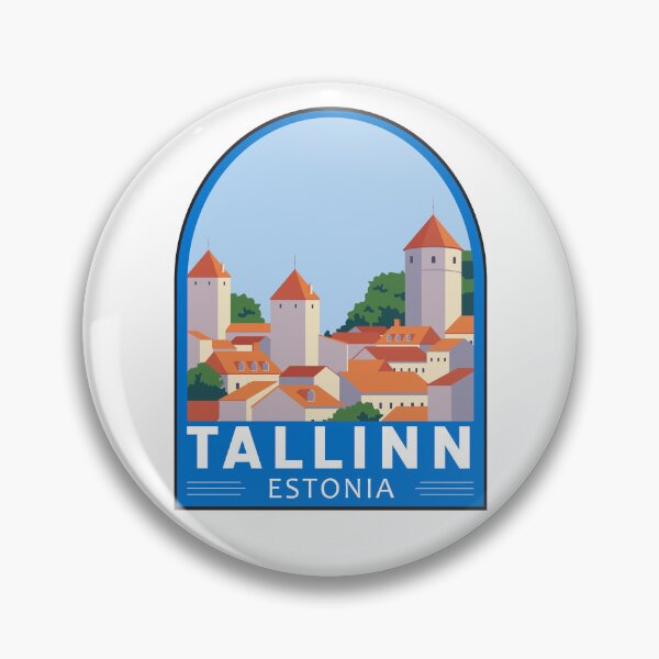 Item preview, Tallinn Estonia Retro Emblem designed and sold by KrisSidDesigns.