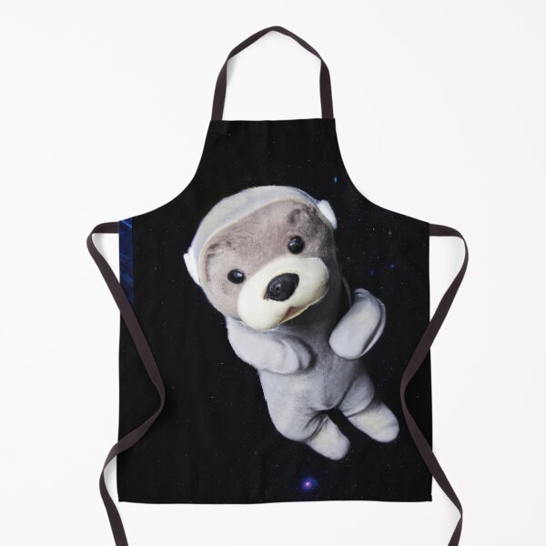 Item preview, OtterSpace Otter Astronaut Plushie in front of planet outerspace designed and sold by SubtleSplit.