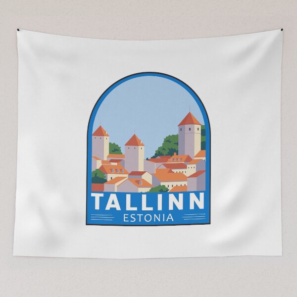 Item preview, Tallinn Estonia Retro Emblem designed and sold by KrisSidDesigns.