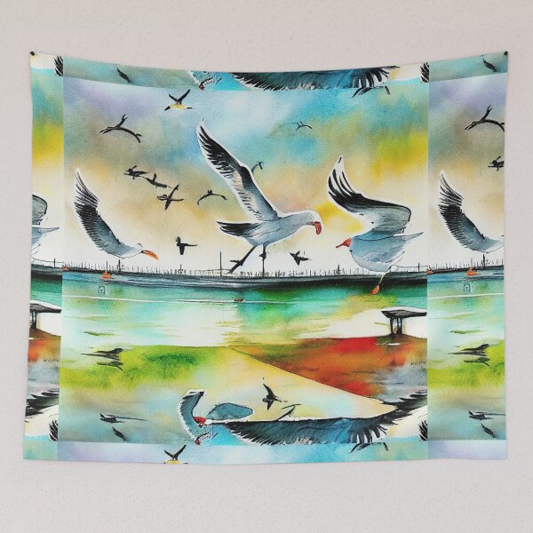 Item preview, Seagulls at the Marina designed and sold by recollectionsv.