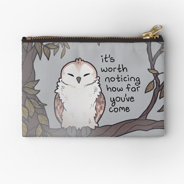 BOHO OWL ZIPPERED COIN PURSE