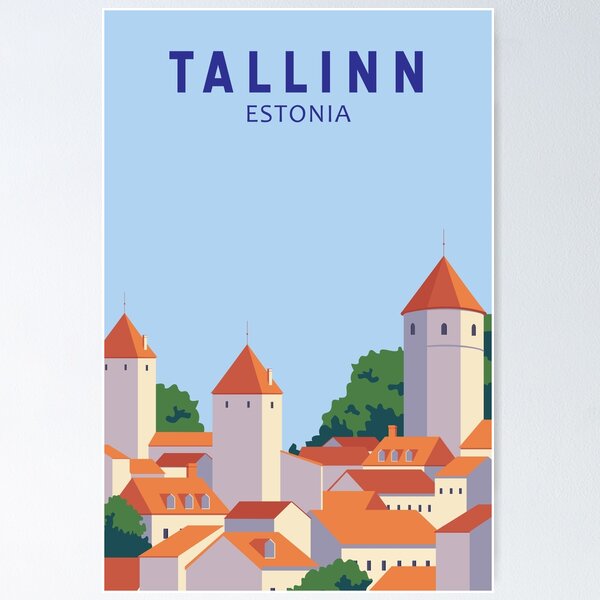 Artikel-Vorschau von Tallinn Estland Vintage, designt und verkauft von KrisSidDesigns.