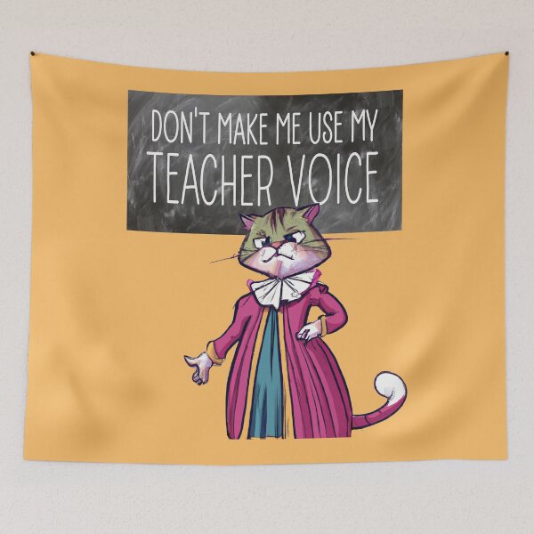 Item preview, Teacher Voice Cat designed and sold by FlippinTurtles.