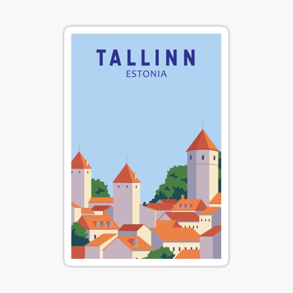 Artikel-Vorschau von Tallinn Estland Vintage, designt und verkauft von KrisSidDesigns.