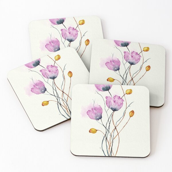 Item preview, Mauve poppies designed and sold by Cacatuart.
