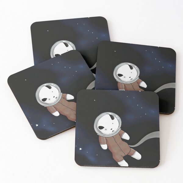 Item preview, Puppy Laika Astronaut in Outer Space Cute Children's Illustration designed and sold by SubtleSplit.