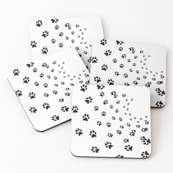 Item preview,  Dog Paw Round Pattern in Black designed and sold by Gamicnum.