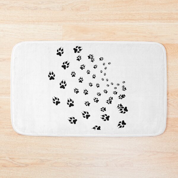 Item preview,  Dog Paw Round Pattern in Black designed and sold by Gamicnum.