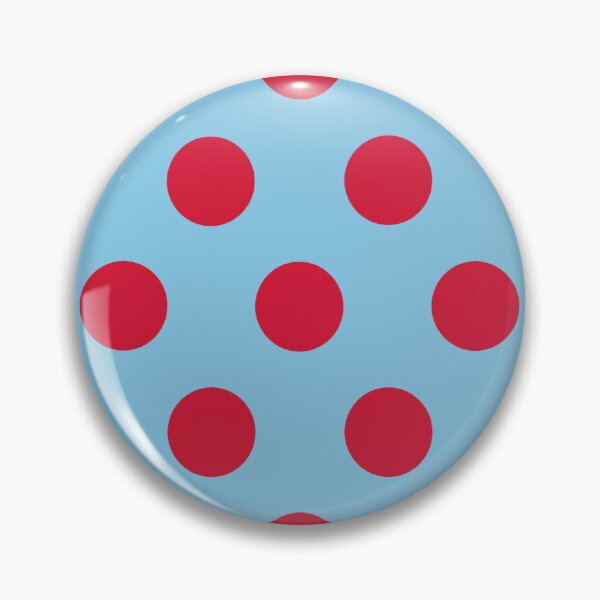 Item preview, Large RED & BABY BLUE POLKA DOTS designed and sold by RachelMacht.
