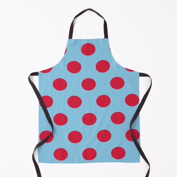Item preview, Large RED & BABY BLUE POLKA DOTS designed and sold by RachelMacht.