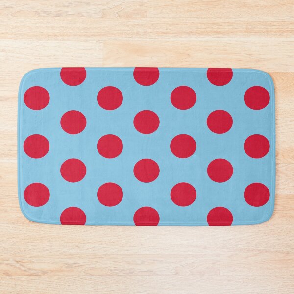 Item preview, Large RED & BABY BLUE POLKA DOTS designed and sold by RachelMacht.