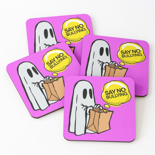 Item preview, Boo to bullying, Say no to bullying, anti bullying awareness ghost illustration.  designed and sold by Giovanni-c.