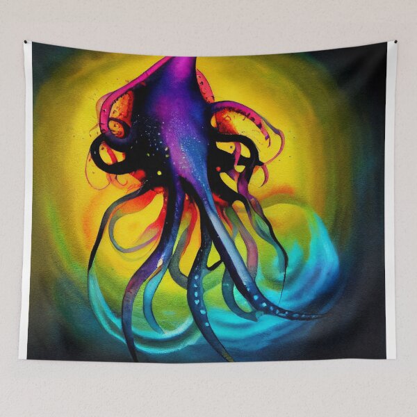 Item preview, Colorful Squid, magical designed and sold by recollectionsv.