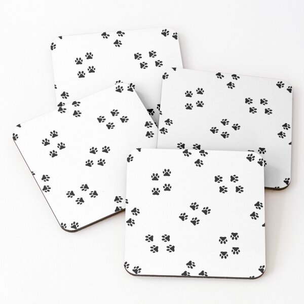 Item preview, Random Dog Paw Patterns in Black designed and sold by Gamicnum.