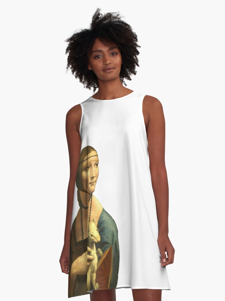 Lady with an Ermine by Leonardo da Vinci | A-Line Dress