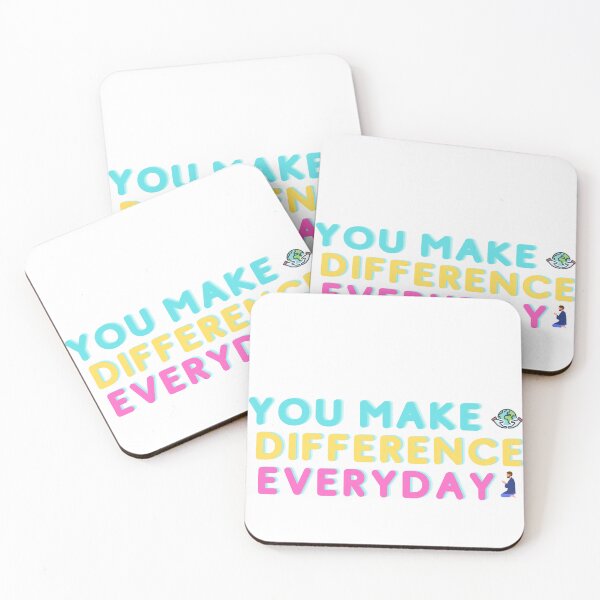 Item preview, You Make a Difference Everyday Sticker designed and sold by zakstore12.