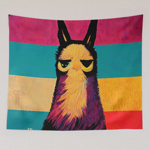 Item preview, Drama Llama Arte Pop 1 designed and sold by AiBroughtToLife.