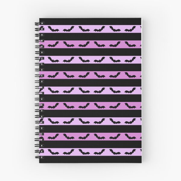 Item preview, Purple and Black stripes bats Pattern | Lavender Purple Shade Halloween stripes Pattern | Halloween decor and gifts designed and sold by Violet Treasures.