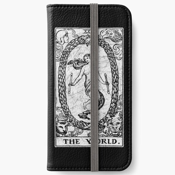 The World Tarot Card - Major Arcana - fortune telling - occult iPhone Wallet