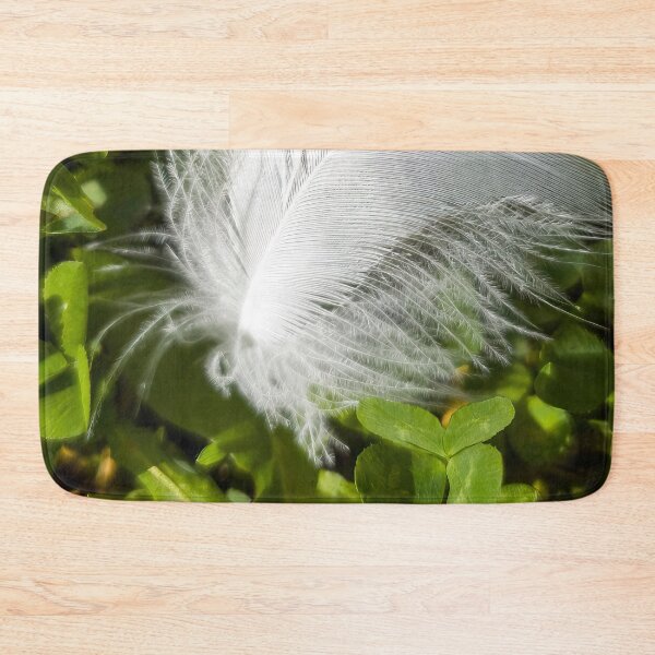 Item preview, Lucky and Blessed #1 - Dove Feather With Four Leaf Clover designed and sold by AHA-nature.
